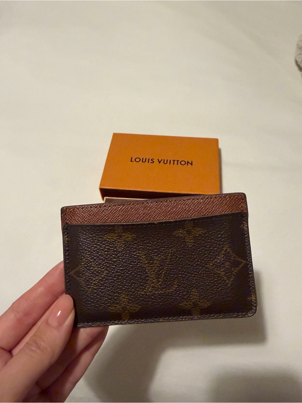 Louis Vuitton Monogram Canvas Card & Key Holder in Brown